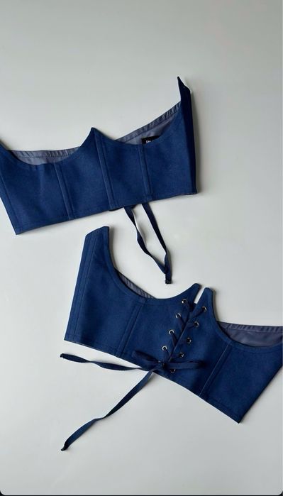 Джинсовий корсет