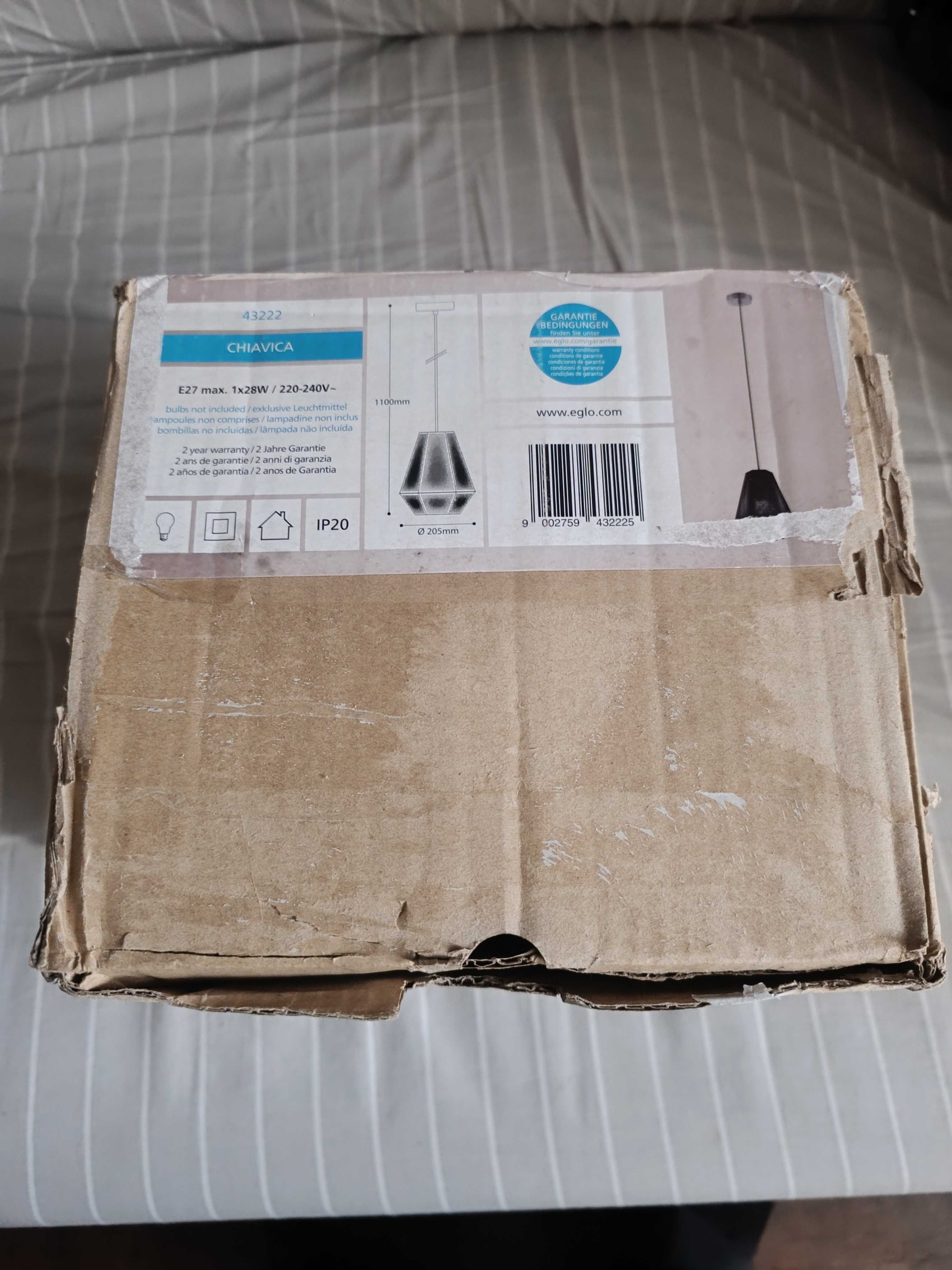 Candeeiro Eglo Chiavica 110cm Preto