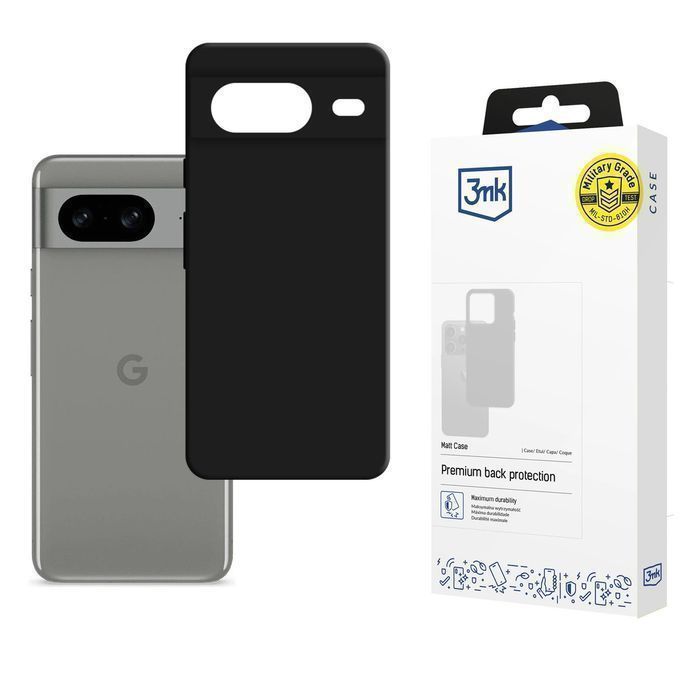 Etui 3Mk Matt Case Na Google Pixel 8 5G - Czarne