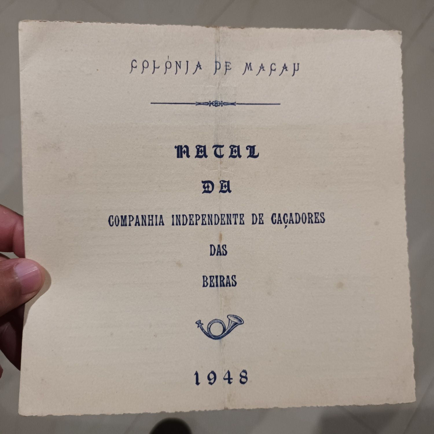 Colónia de macau companhia caçadores da beira 1948