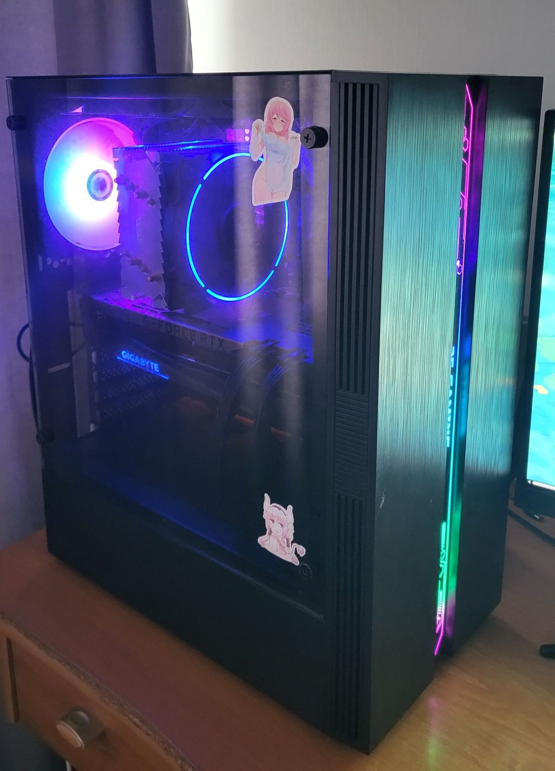 Игровой ПК RTX AMD комплект монитор + клавиатура + мышь