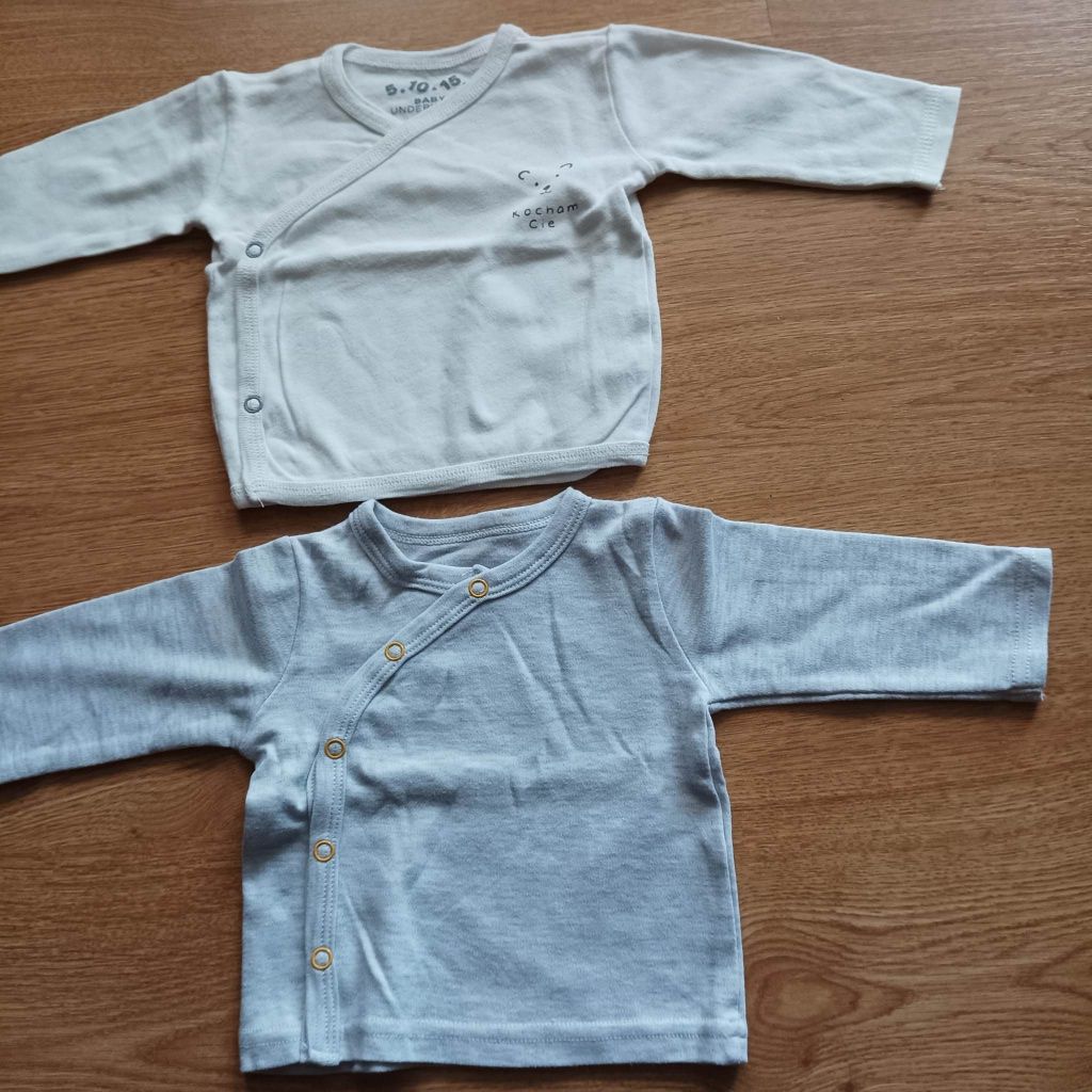 21. Koszulki/kaftaniki niemowlęce rozmiar 62 - 2 sztuki