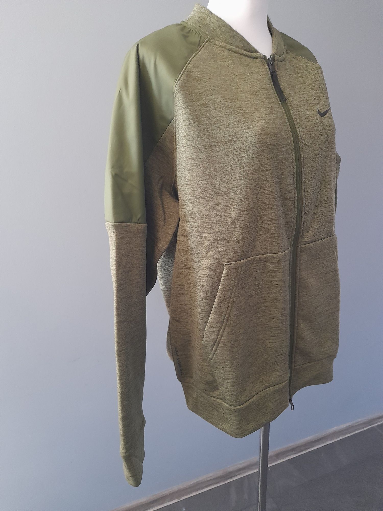 Bluza rozpinana nike khaki therma-fit męska L