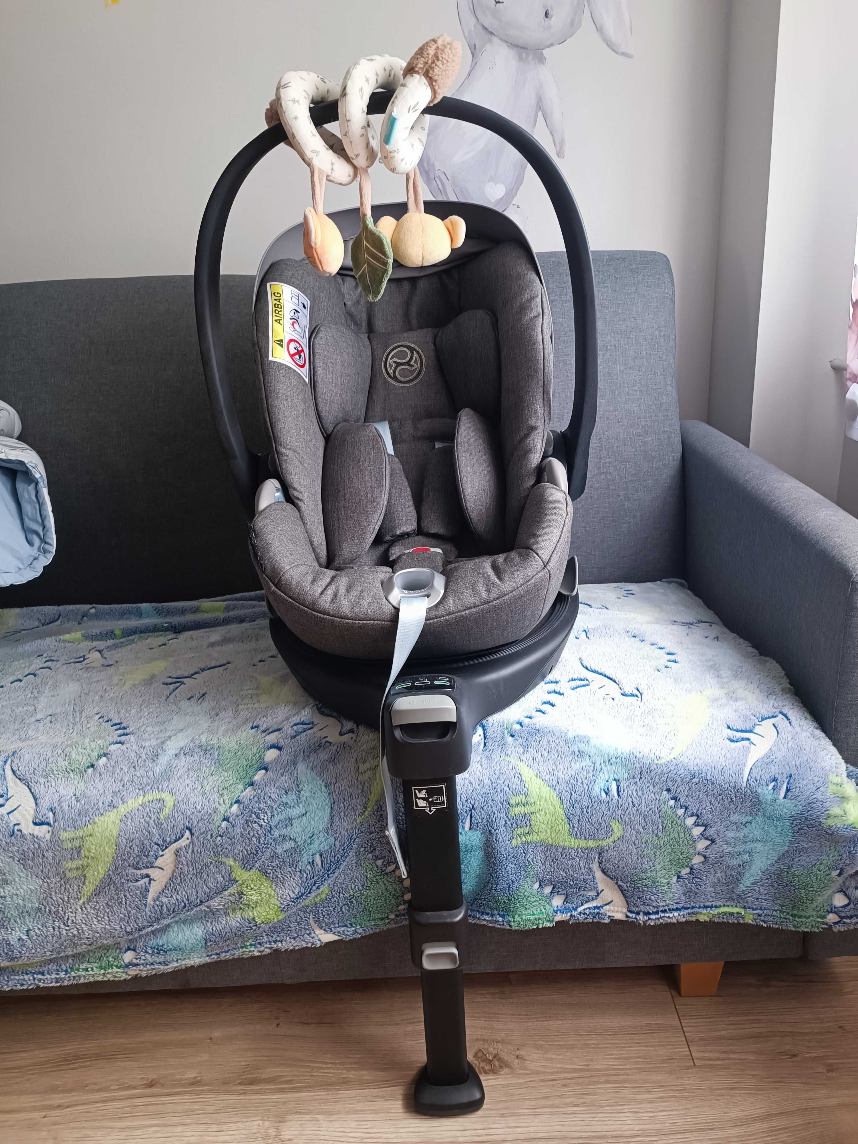 Fotelik do auta Cybex cloud z i size i baza obrotowa cybex 0-13kg