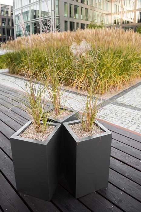 Donice z włókna szklanego na wymiar. Każdy kolor. Imitacja betonu