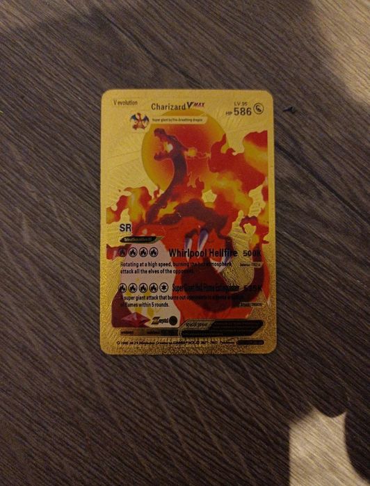złota karta charizard V max