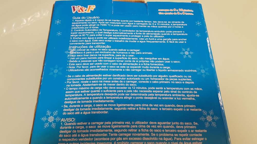 Almofada eléctrica para aquecer pés. (NOVO)