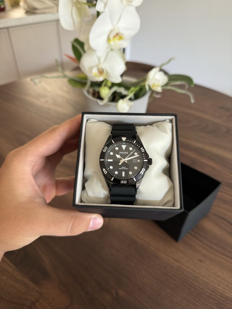 Zegarek męski Pulsar diver style WR100 all black