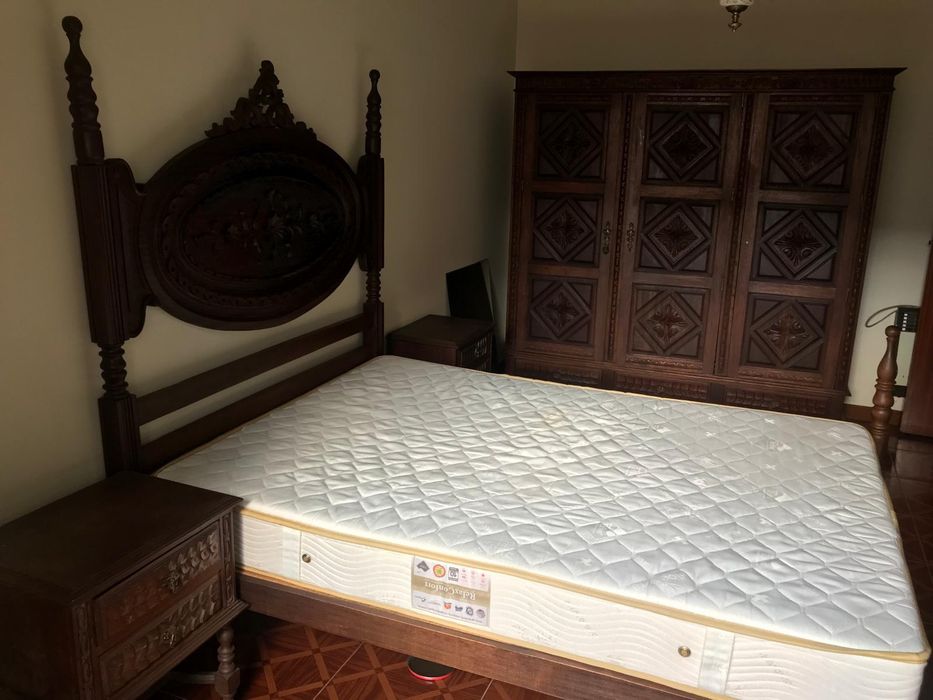 Conjunto de móveis rusticos para quarto