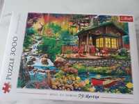 Puzzle 3000 chatka w lesie