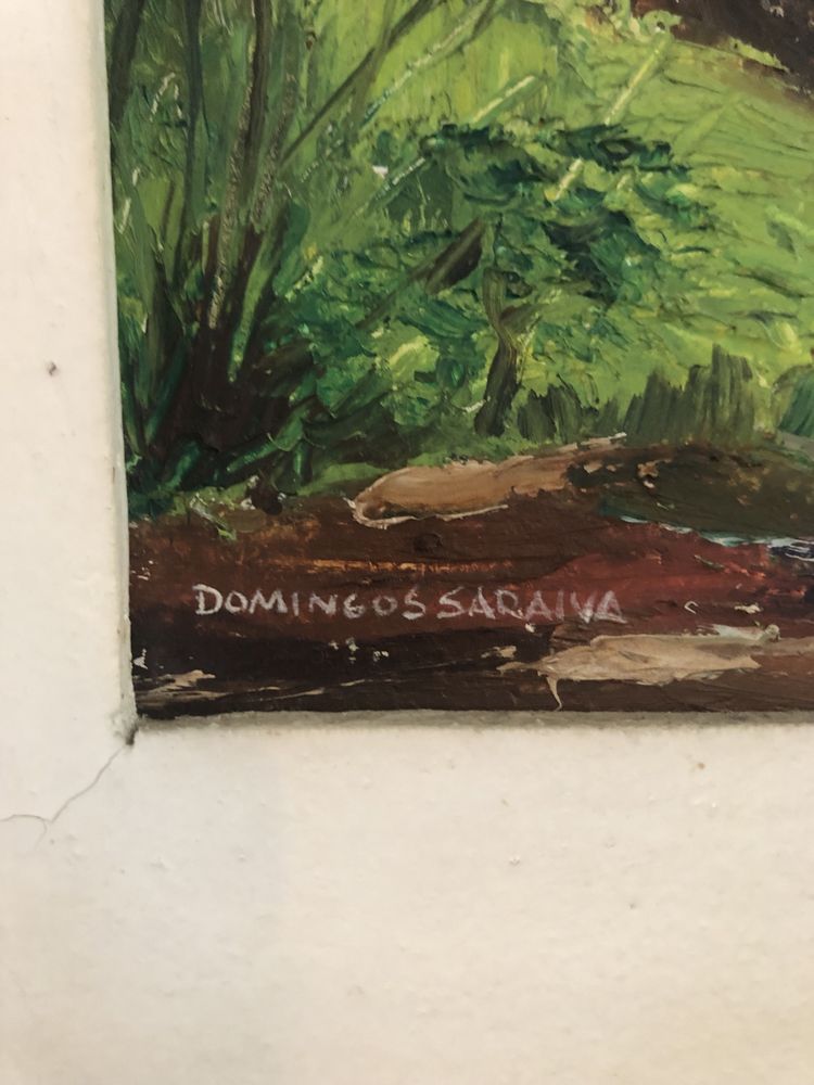 Pintura a óleo do pintor Domingos Saraiva