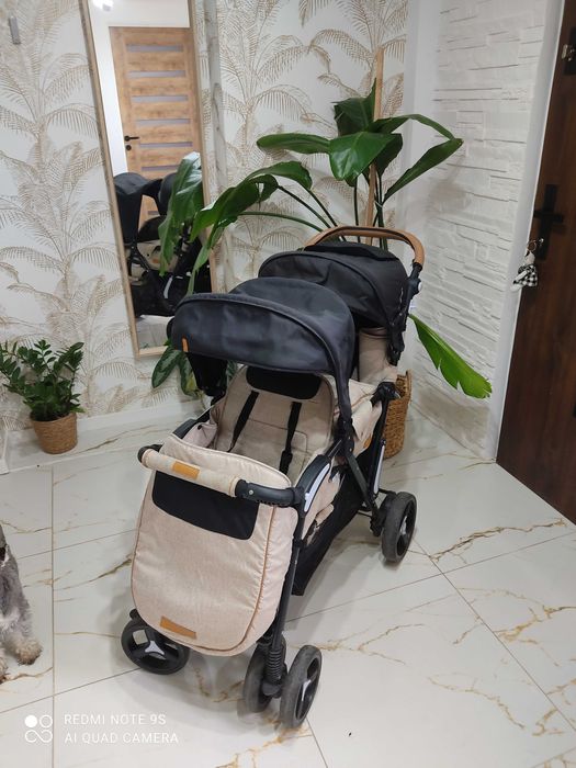 Wózek podwójny spacerówka easygo blizniaczy