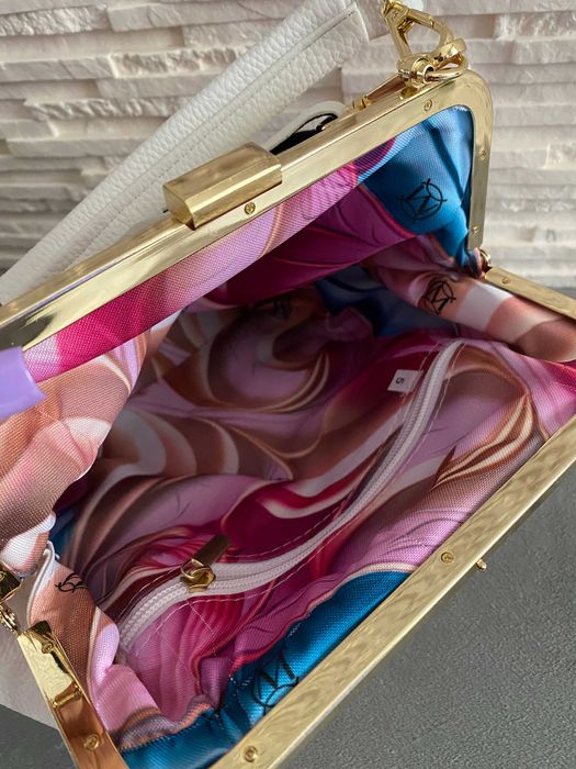 Massimo Contti  torebka listonoszka z printem 2 paski