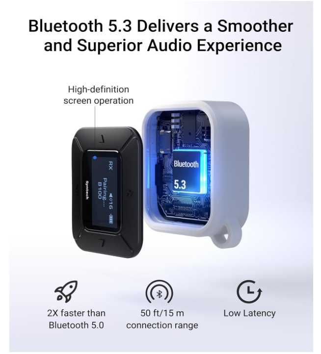Syntech Samolotowy nadajnik-odbiornik Bluetooth adapterem AUX - Nowy