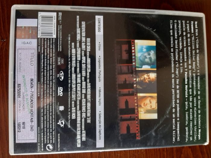 dvd original novo seven