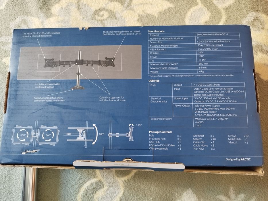Suporte de monitores Arctic Z2 Pro Gen3