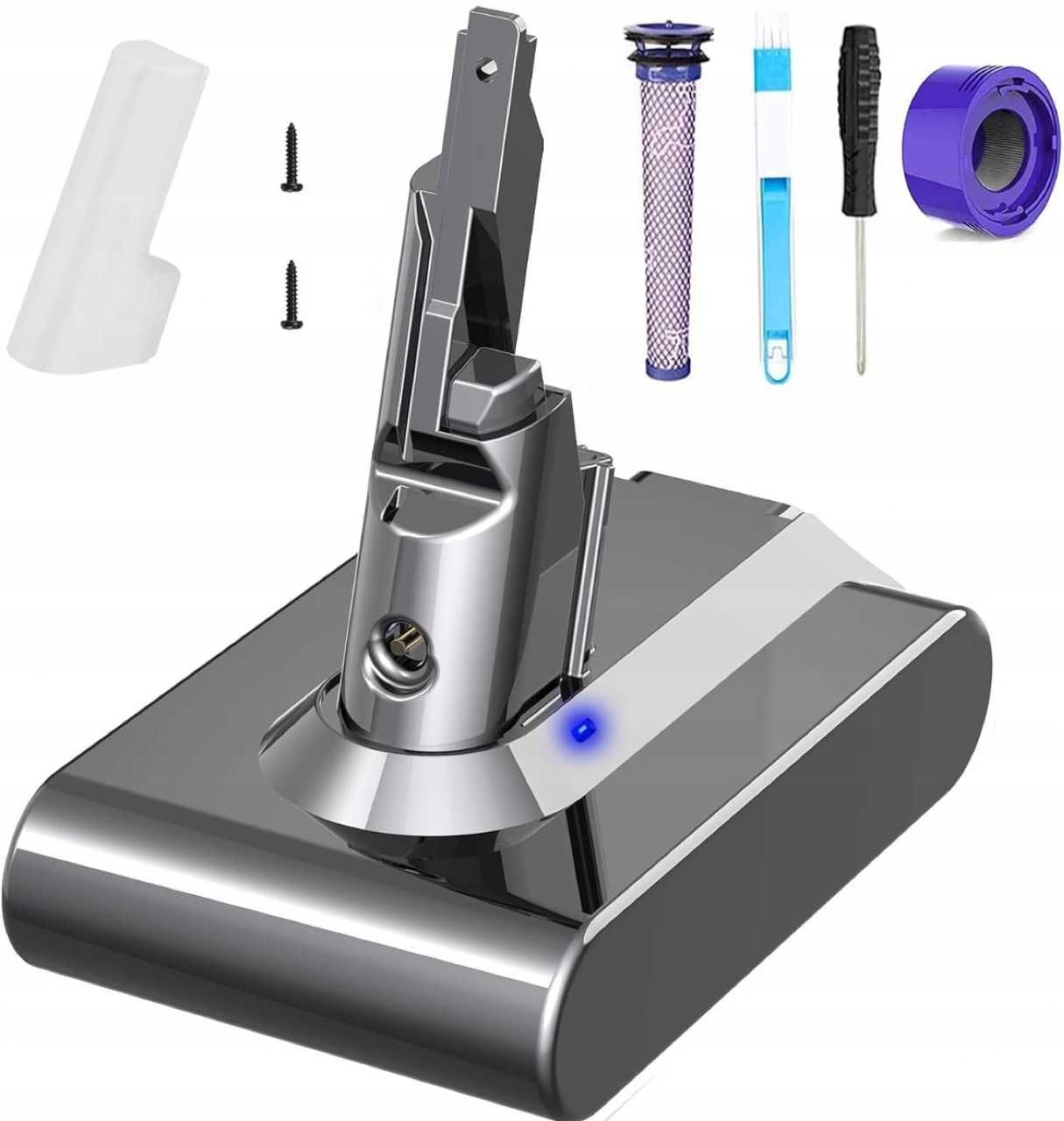Bateria do Dyson V8 SV10 6000mAh + Filtry GRATIS