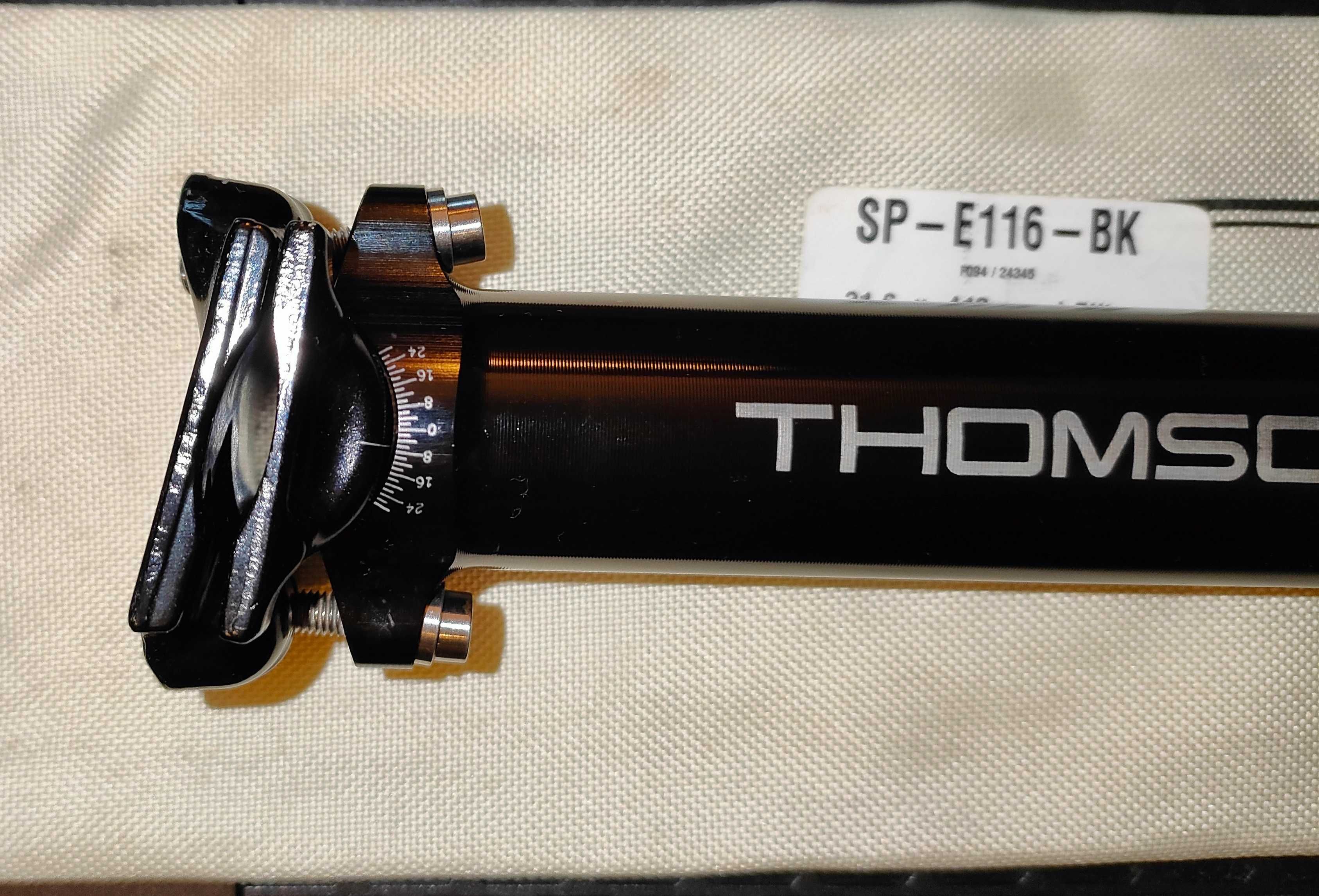 Nowa sztyca Thomson Elite 31.6 x 410 0offset + pokrowiec + instrukcja