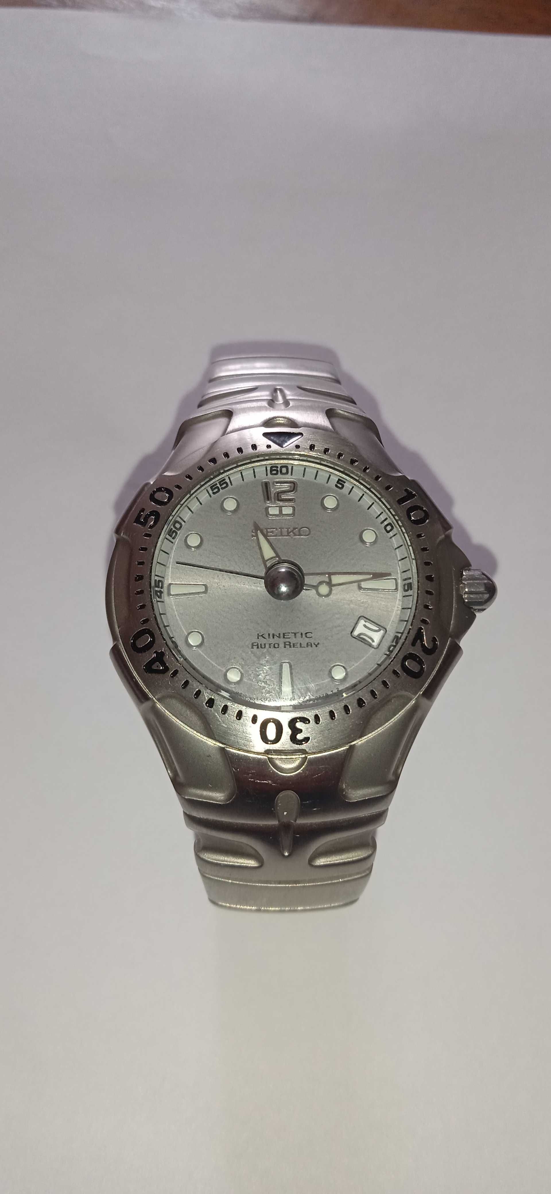 Relógio Seiko Kinetic Auto relay. Como novo.