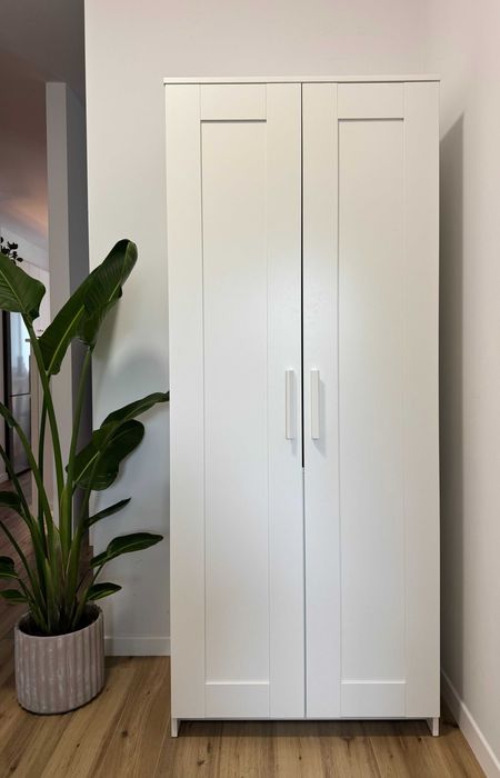 Szafa BRIMNES, 2 drzwi, biały, 78x190 cm