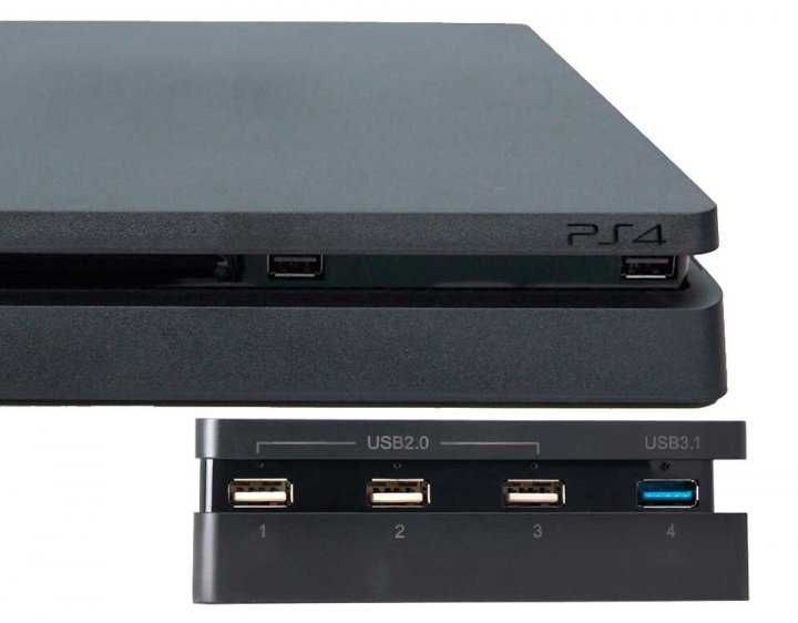 Хаб 4 USB для консолі SonyPlaystation PS4 SLIM