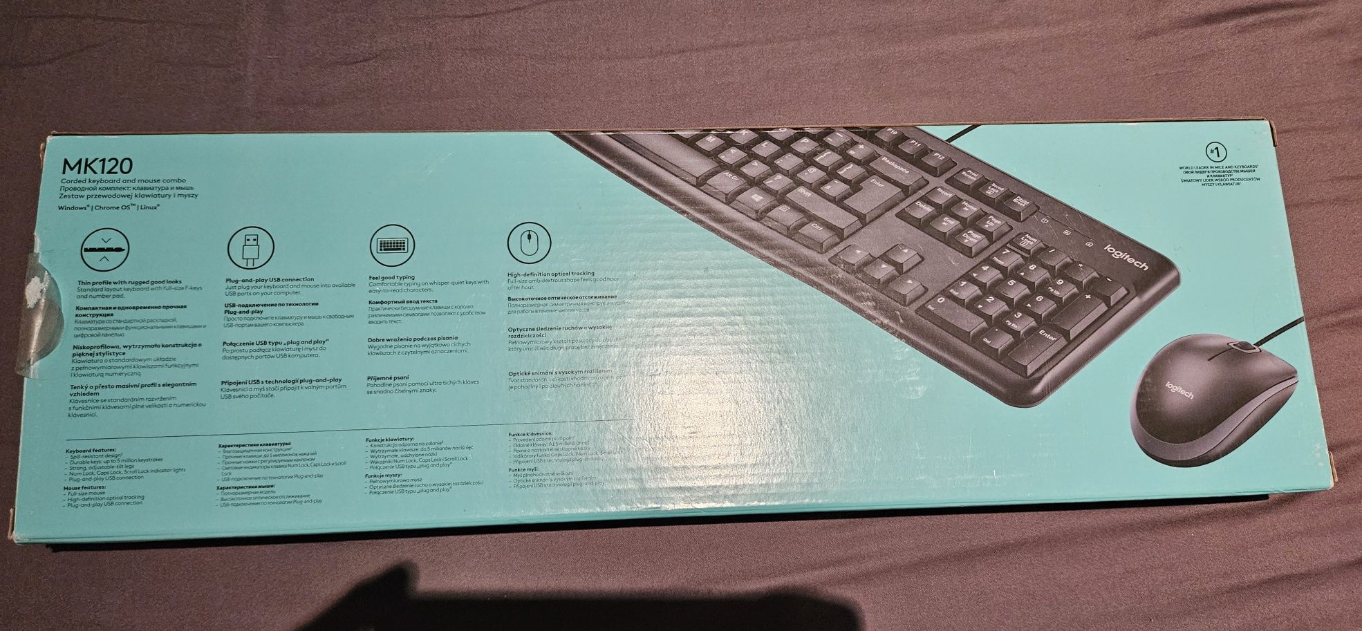 Комплект (клавіатура + миша) Logitech MK120 Black USB
