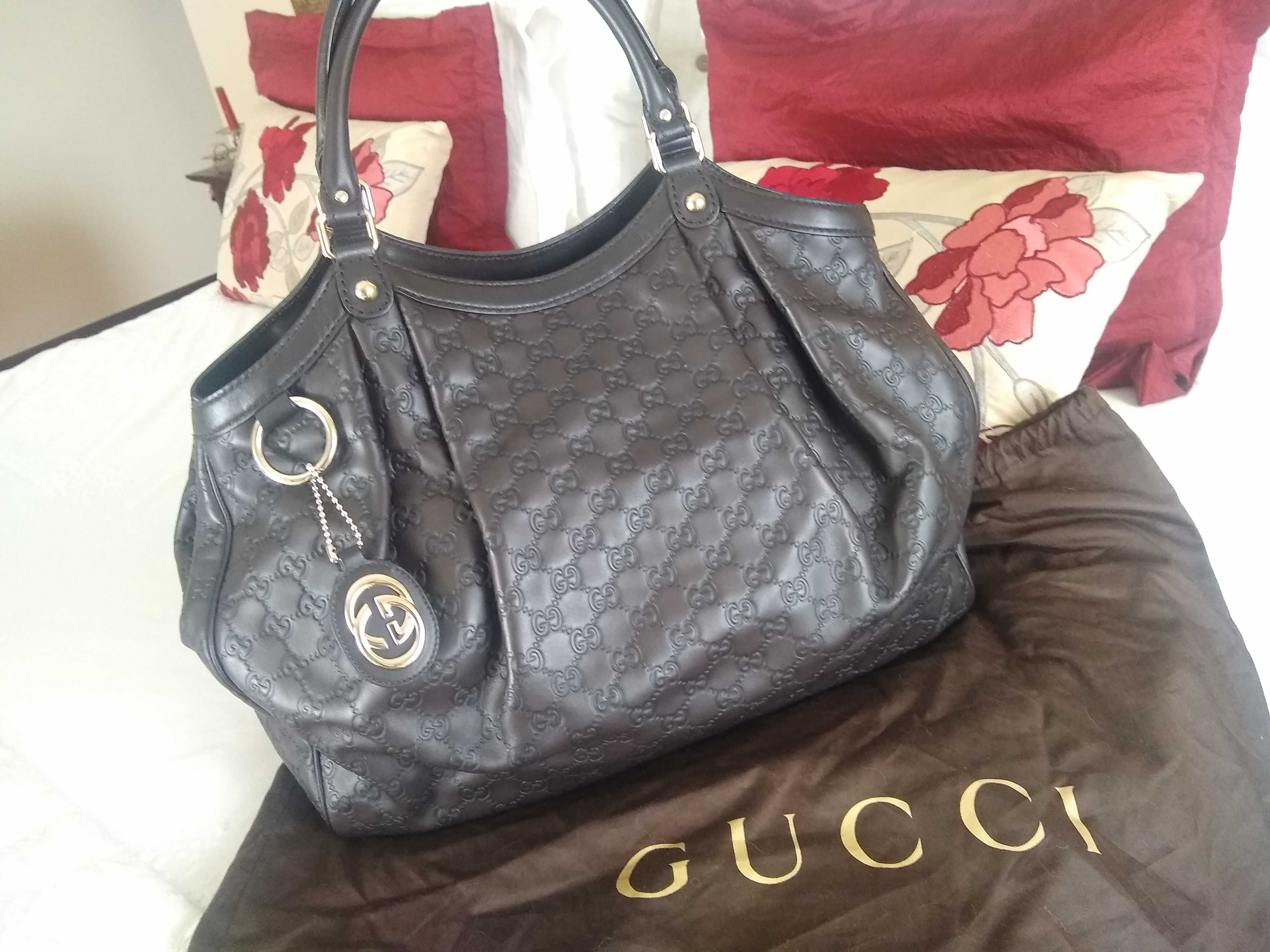 Mala linda castanha original da gucci