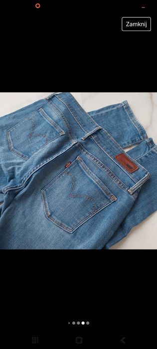 Jeansy spodnie Levi's Demi Curve W 26 L 32