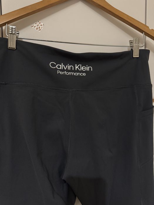 Лосины Calvin Klein размер L xl графит серые