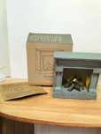 Maileg Drewniany kominek / Fireplace Vintage Blue