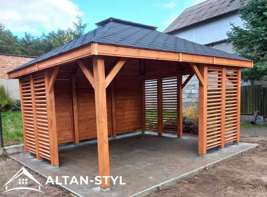 Altany, altanka, wiaty, altanka ogrodowa AGATA 3x4m PRODUCENT