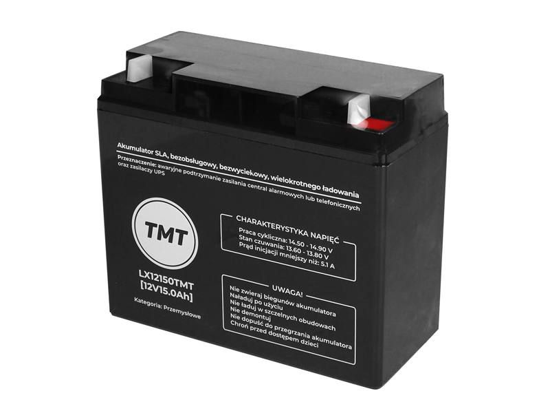 Akumulator żelowy TMT 12V 15Ah do samochodzika autka solara UPS bramy
