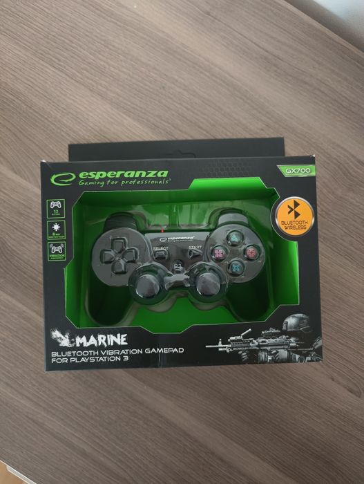 Gamepad bezprzewodowy, bluetooth, pad, ps3, czarny, kontroler