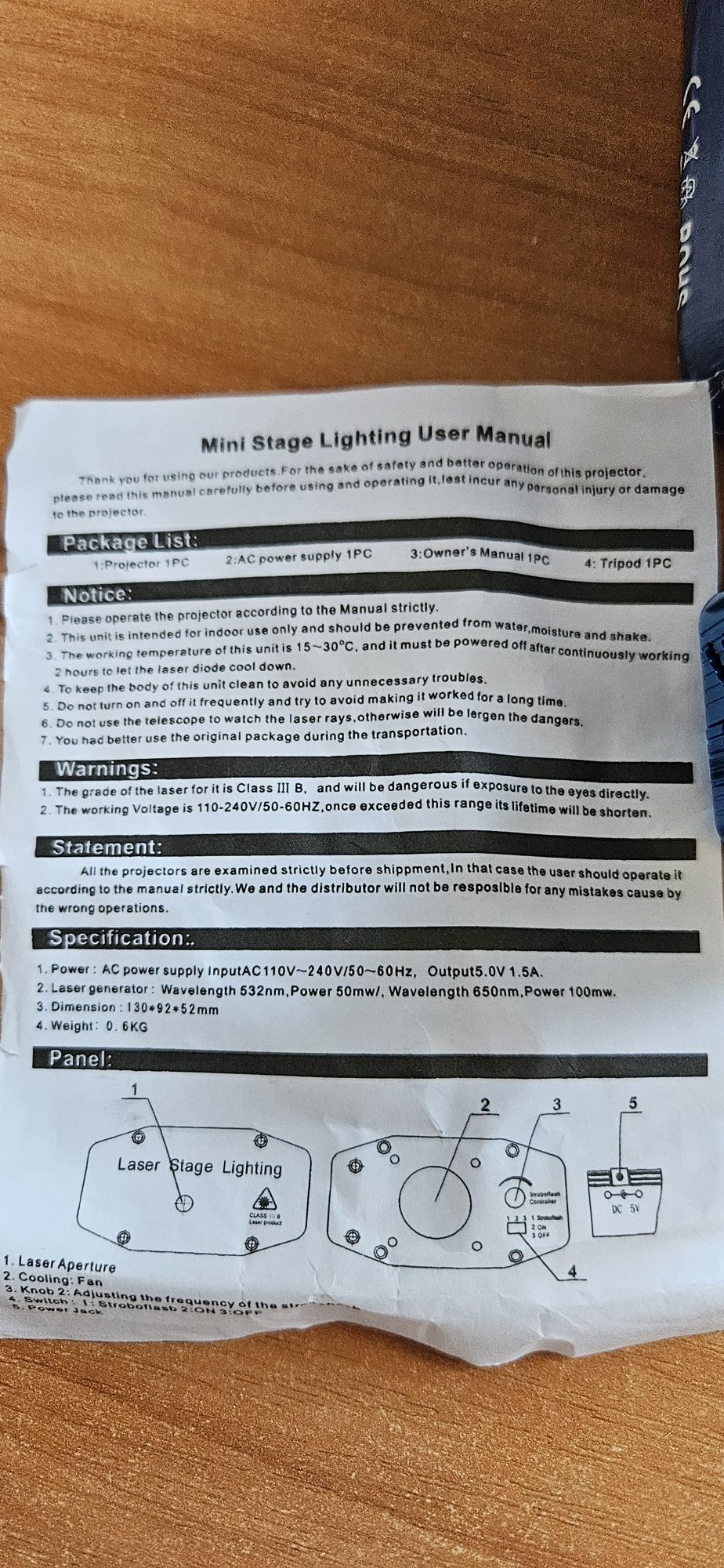 Laser  Disco oświetlenie