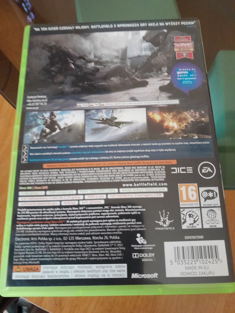 Battefield 3.Stan idealny .X box 360