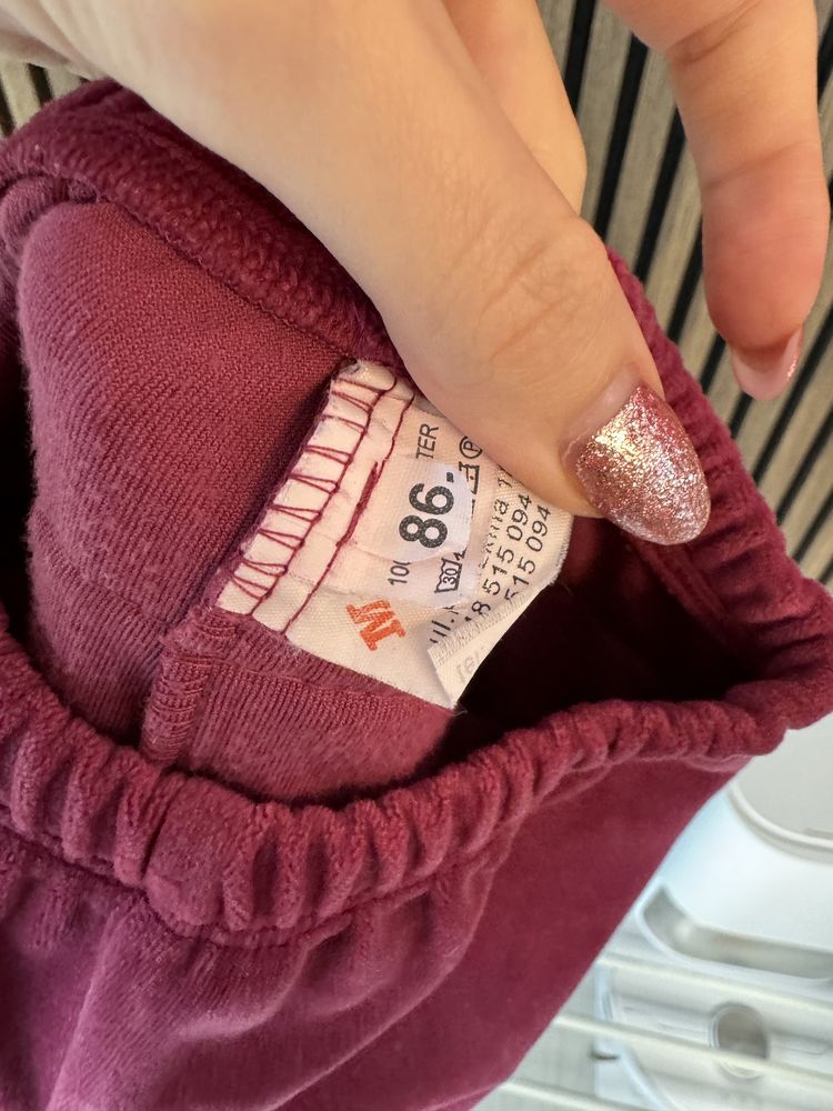 Welurowy zestaw bluza i spodnie handmade 86
