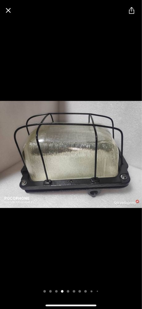 Lampa retro odrestaurowana firmy Polam Wilkasy typ.OK 2/3 150W