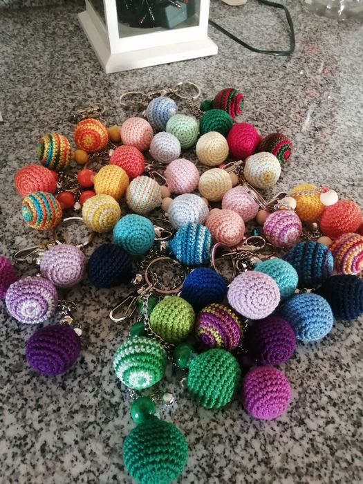 Porta chaves feito em croché.