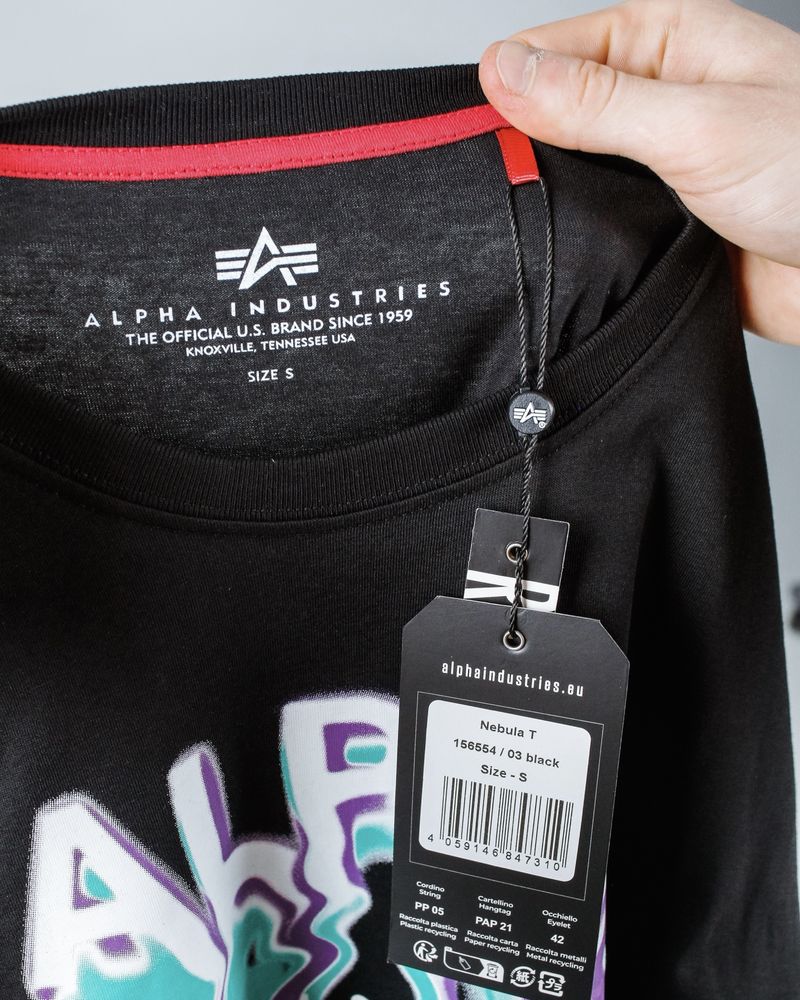 Футболка Alpha Industries Nebula • Оригінал з Європи • S, M, L, XL