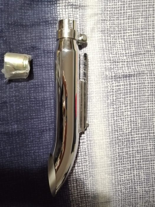 Tubo de escape de mota novo