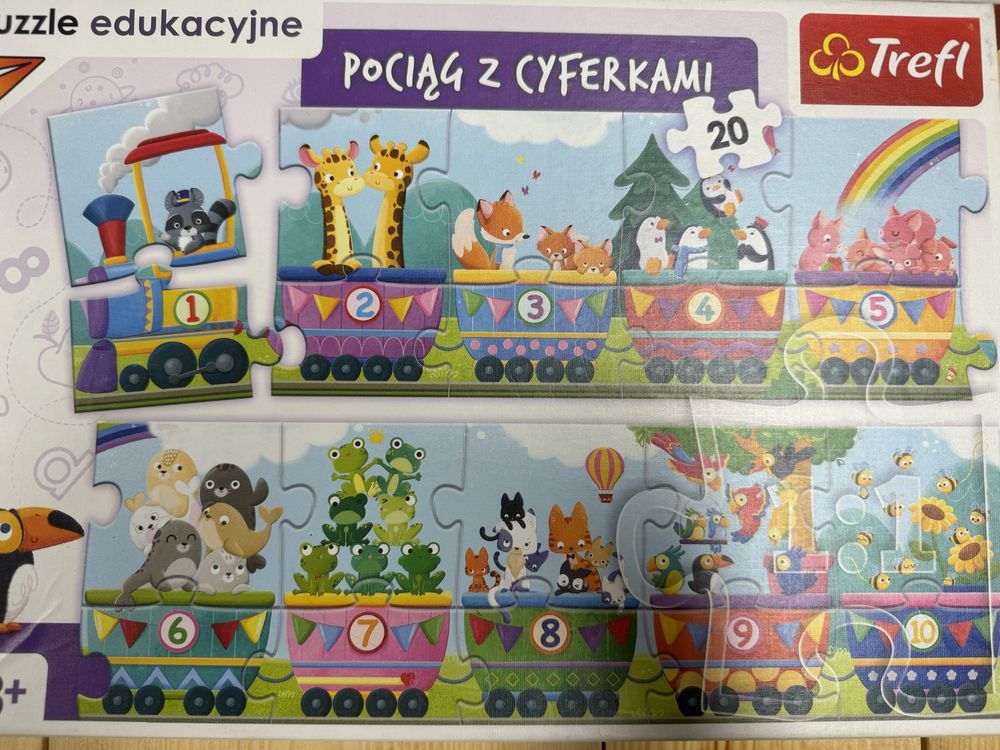 Puzzle trefl 3+ zestaw chlopiec dziewczynka