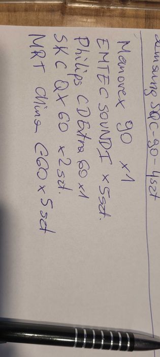 Kasety EMTEC Memorex Philips SC MRT