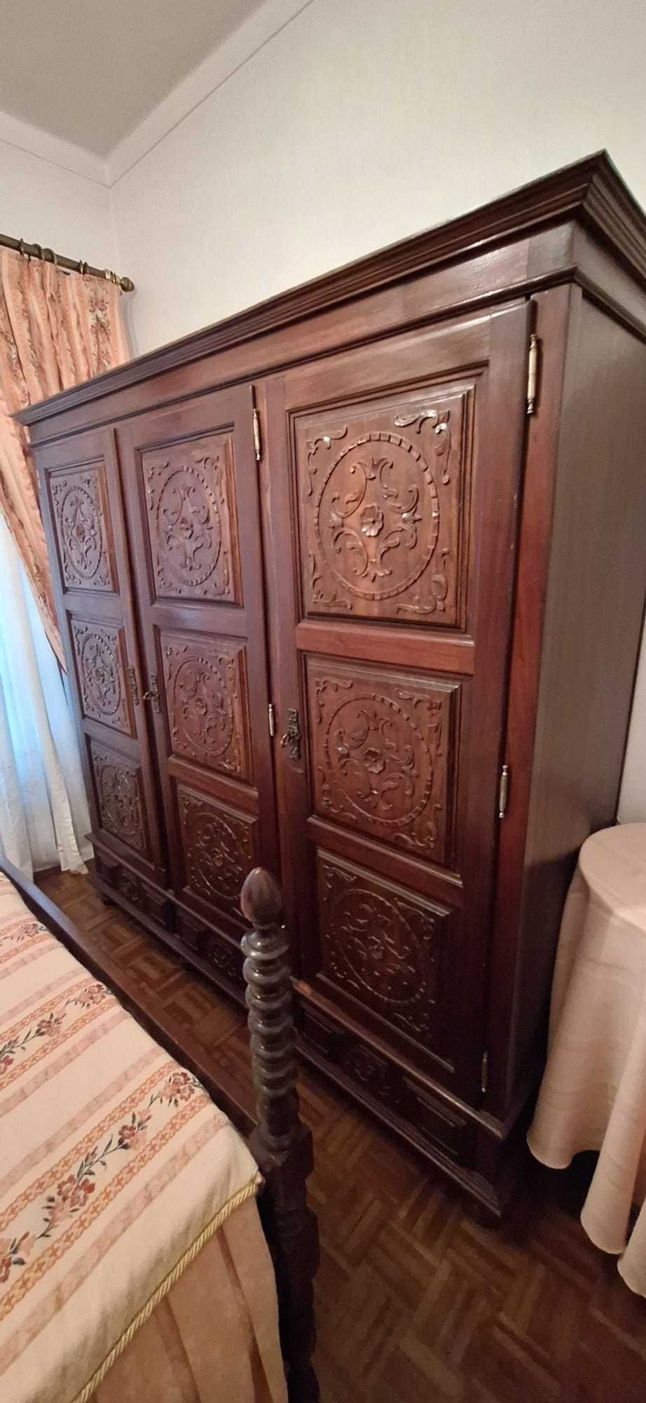 11 peças Mobília de quarto (Madeira maciça) - conjunto ou separado