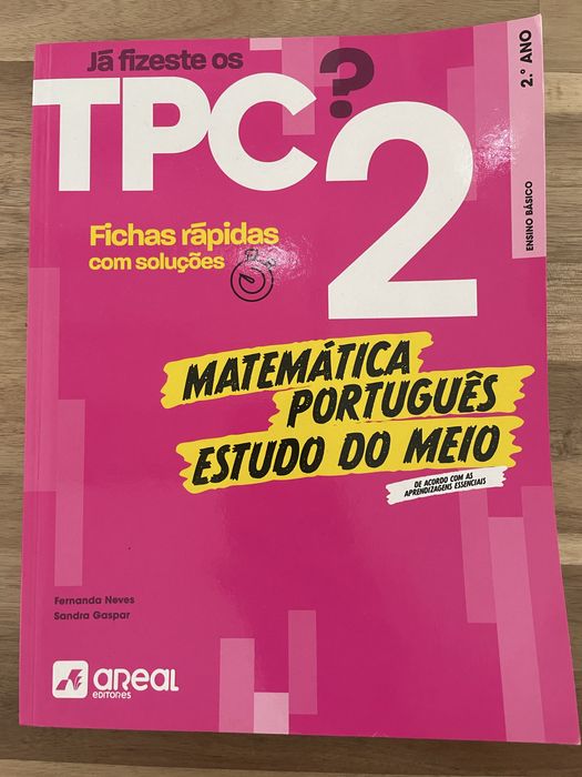 Livro 2.º ano fichas “ Já fizeste os TPC?”