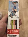 selfie stick statyw czarny z pilotem
