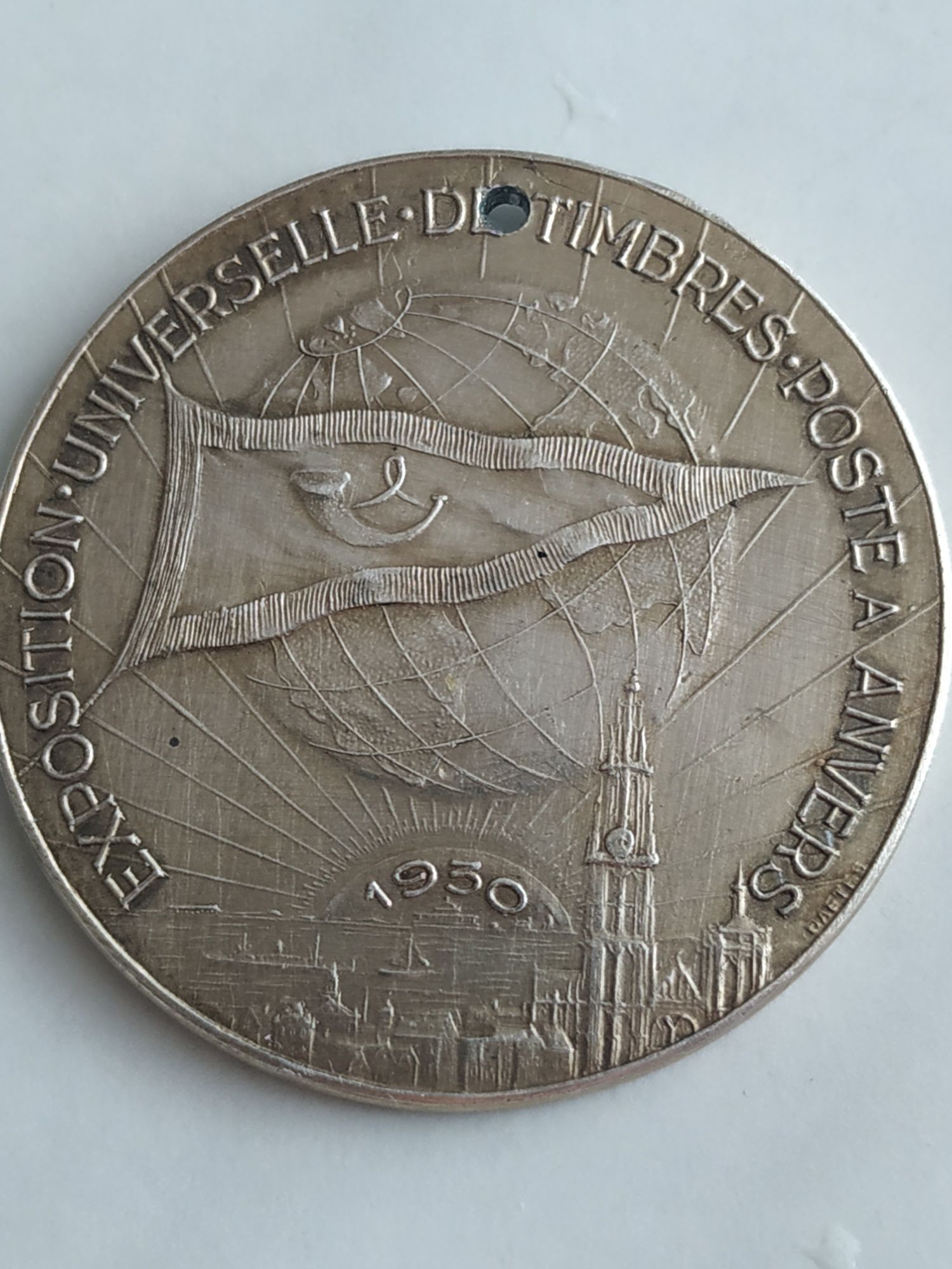 Medal. Wystawa pocztowa, filatelistyczna. Antwerpia 1930 rok.