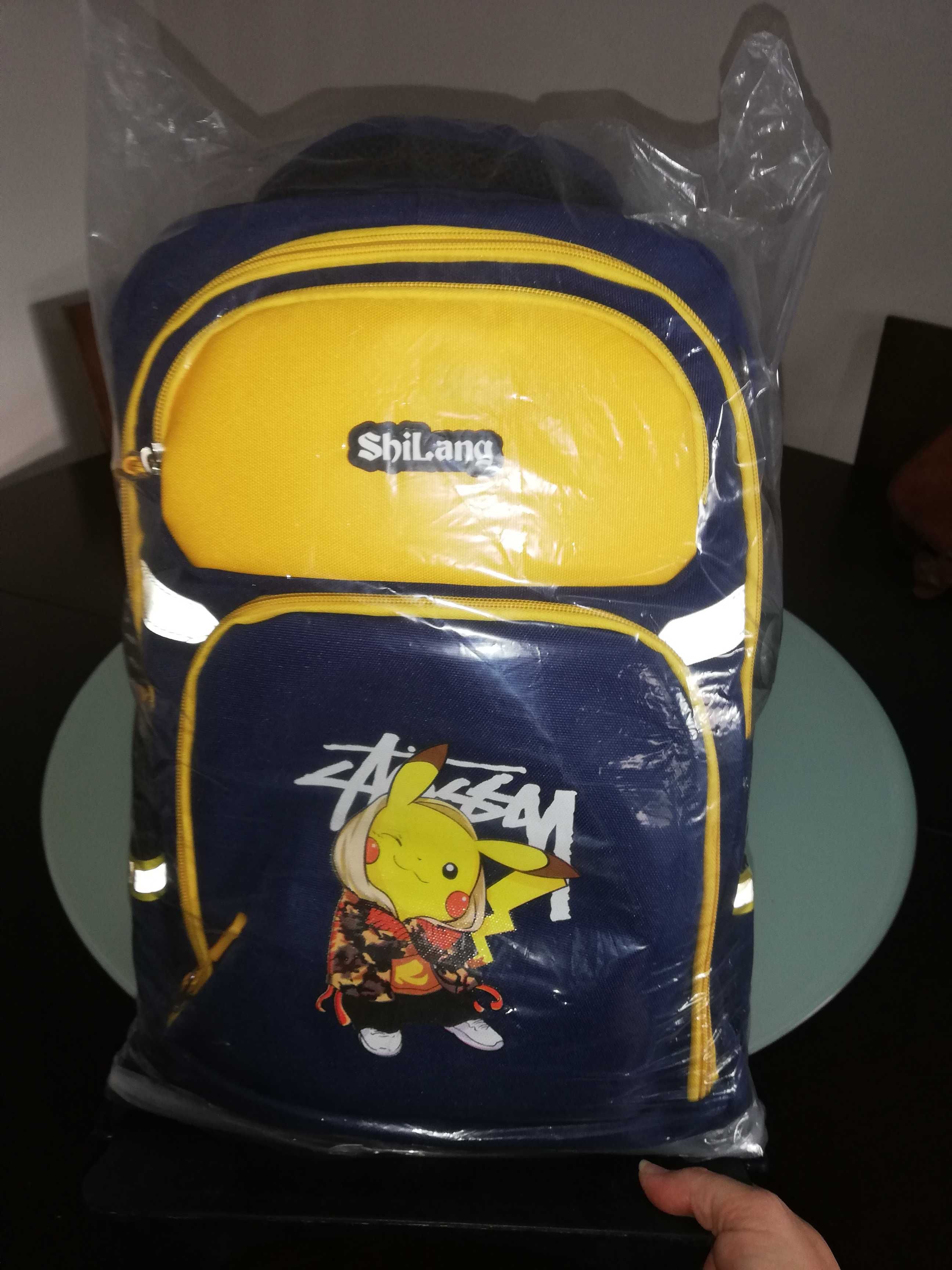 Mochila de escola Pikachu
