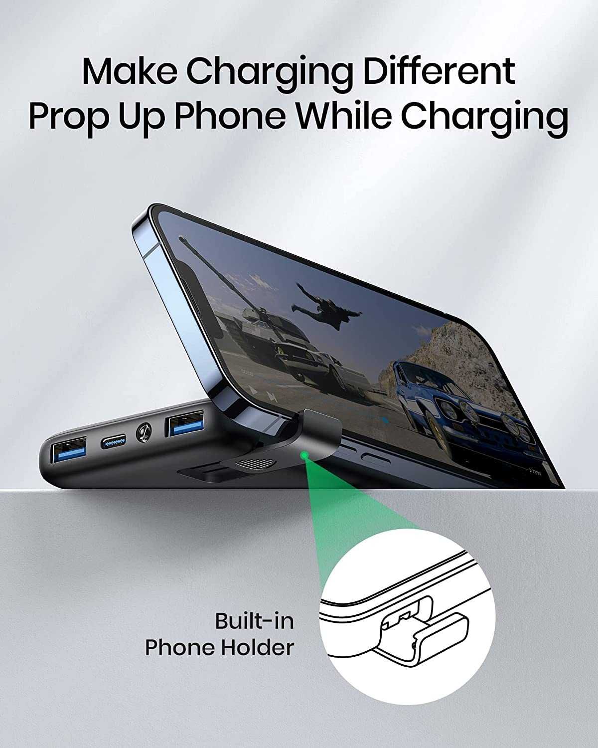 Iniu BI-B6 Powerbank 2xUSB 10500 mAh latarka 22,5W PD 3.0 i QC4.0
