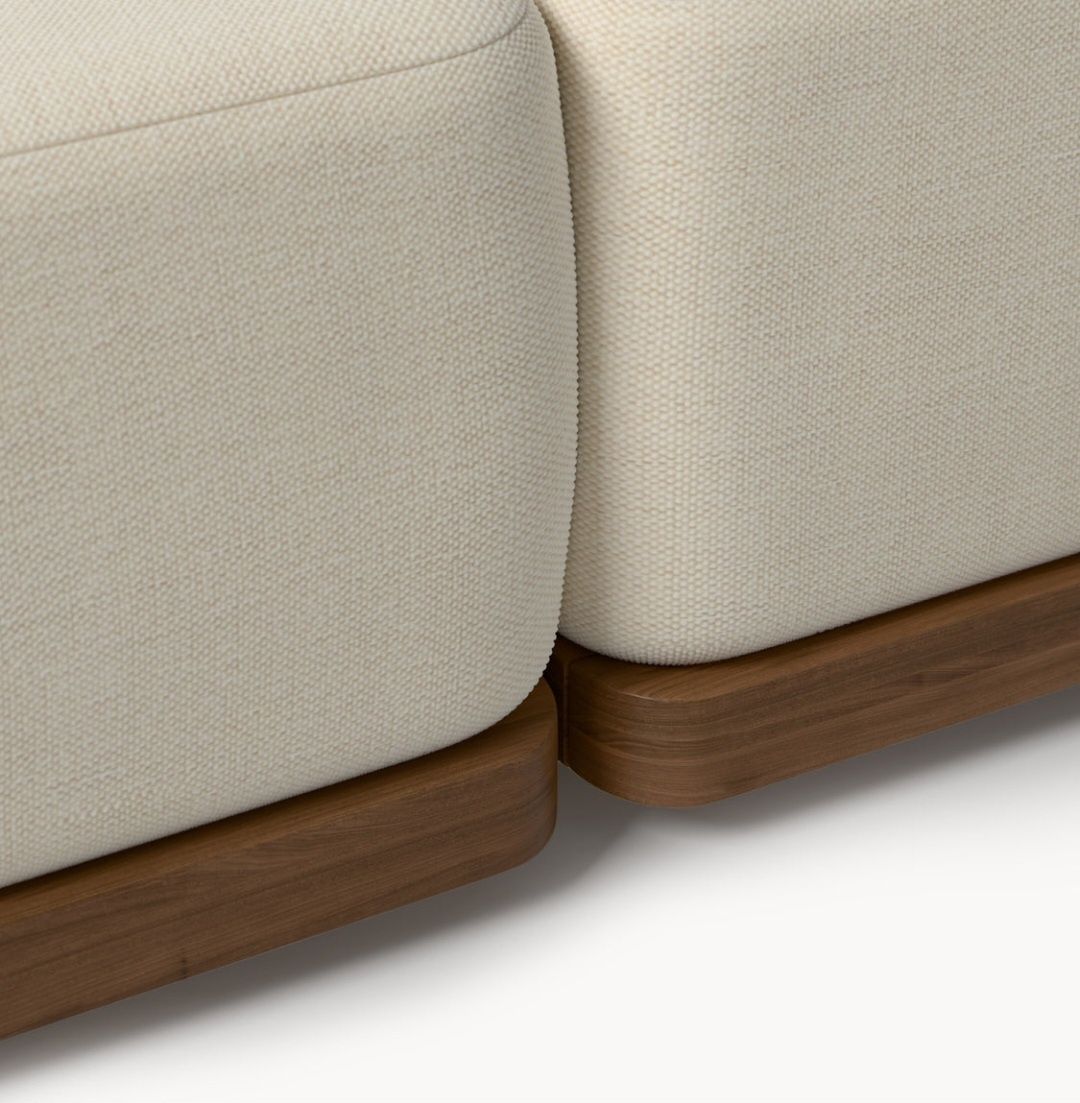 Sofa ogrodowa z drewna akacjowego Matheus 2-osobowa Westwing