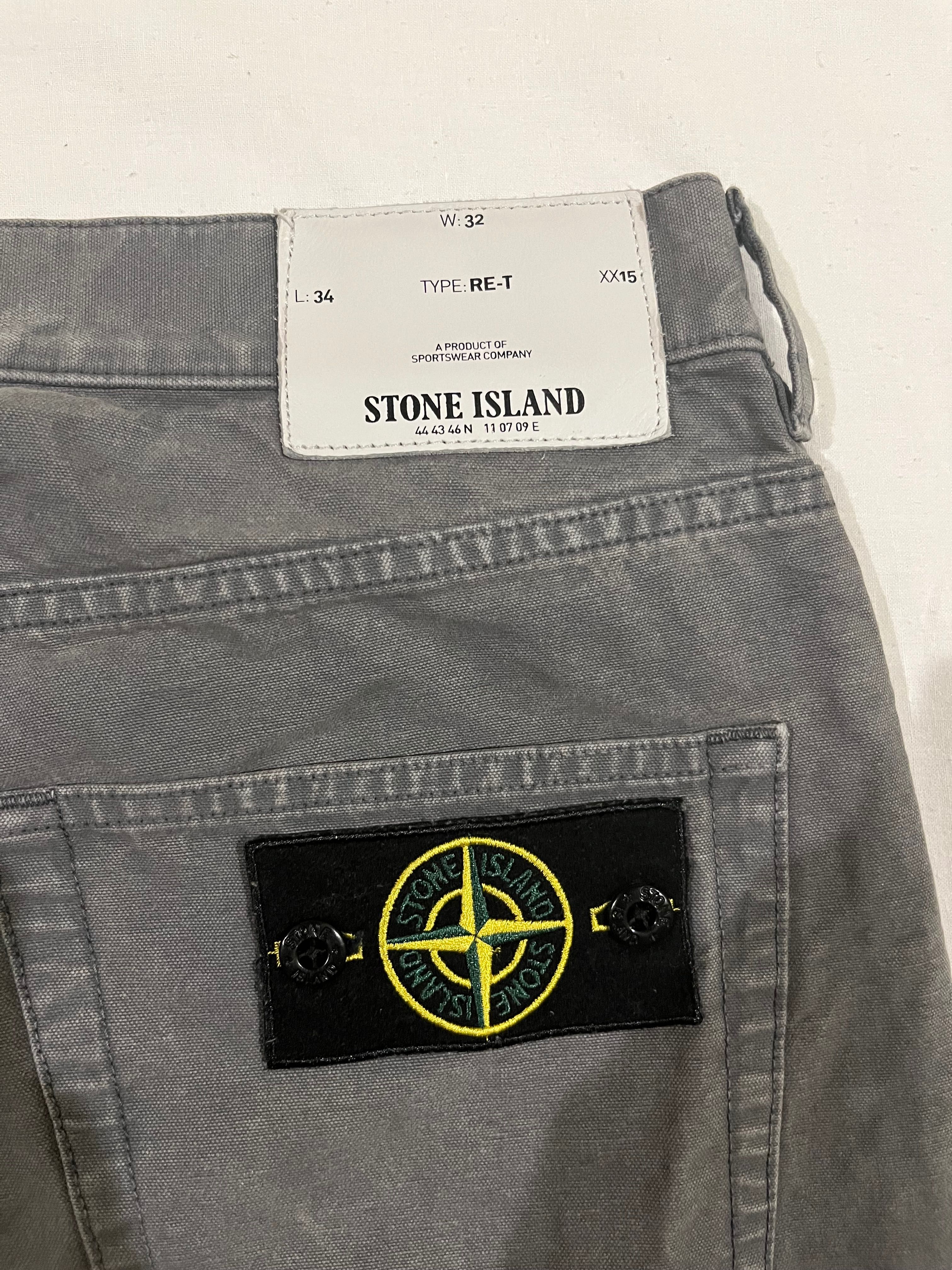 Джинси-штани stone island . M розмір . Сірі